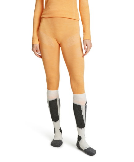 Falke Unterziehhose 3/4 Tight Wool-Tech (Merinowolle, warm und isolierend) Unterwäsche orange Damen